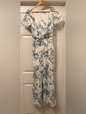 ANTONIO MELANI Cream Blouse with Light Blue Label